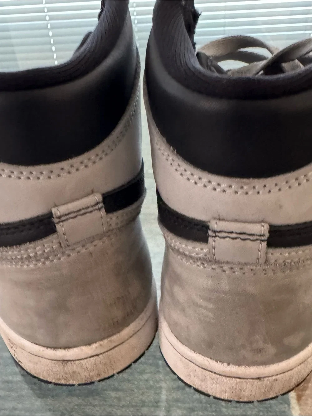 Jordan High-Top Sneakers - Black and Light Gray